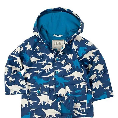 Dinosaur-print raincoat