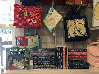 Board books and a fabric quiet book