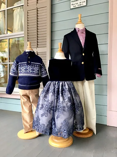 Fair Isle sweater, velvet blazer and floral skirt